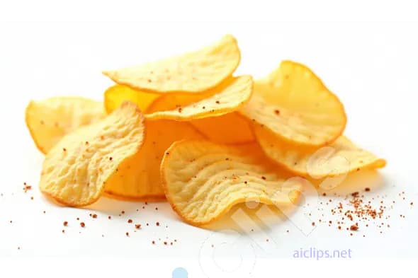 Crispy Potato Chips with Seasoning
