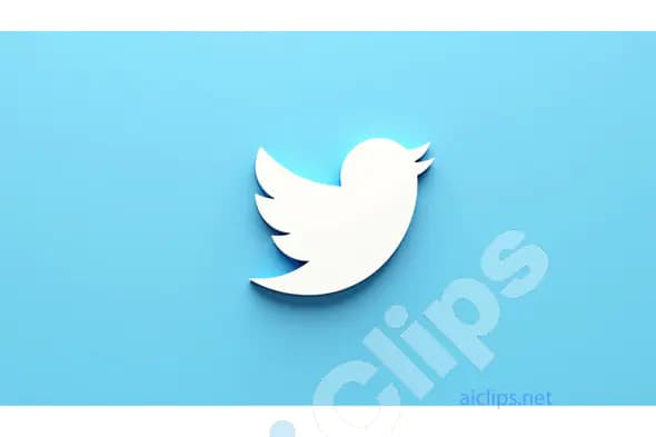Twitter Logo on Blue Background