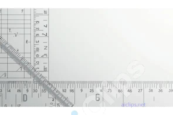 Overlapping Precision Rulers on Light Background