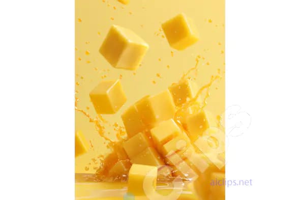Splashing Cheese Cubes