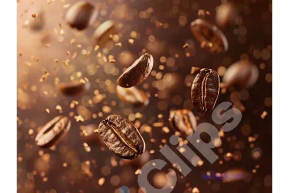 Floating Coffee Beans