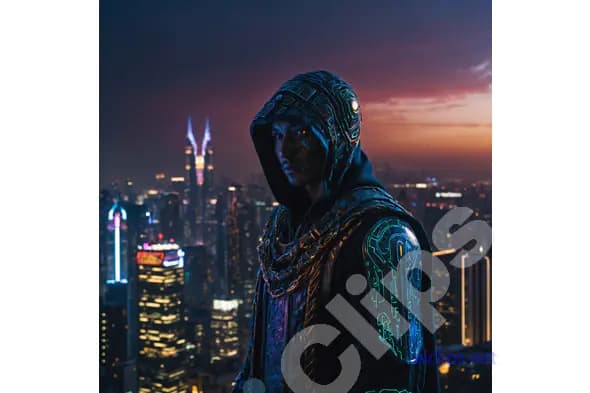 Cyberpunk Hooded Vigilante