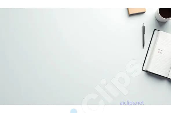 Minimalist Workspace with Notebook and Coffee