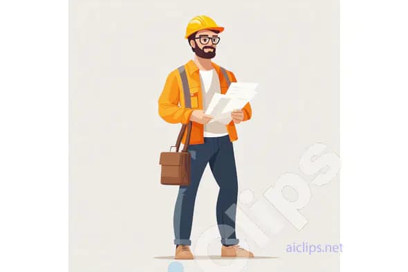 Construction Engineer Illustration