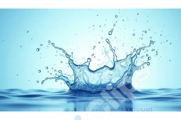 Blue Water Splash in Motion