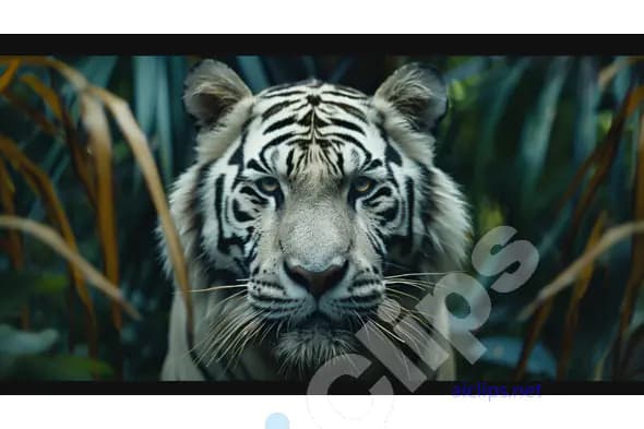 Intense White Tiger