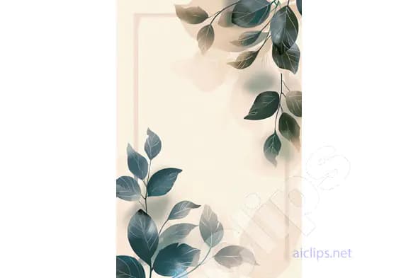 Minimalist Leafy Frame