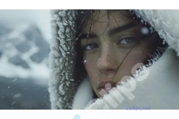 Winter Portrait Close-up