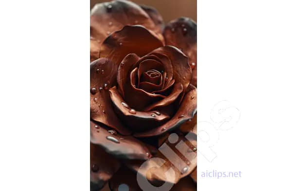 Chocolate Rose Close-Up