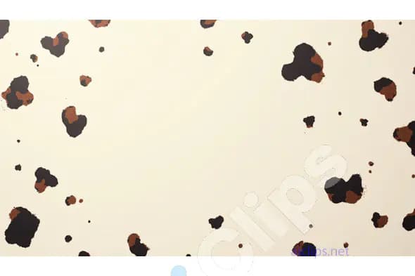 Abstract Cow Print Pattern on Beige Background
