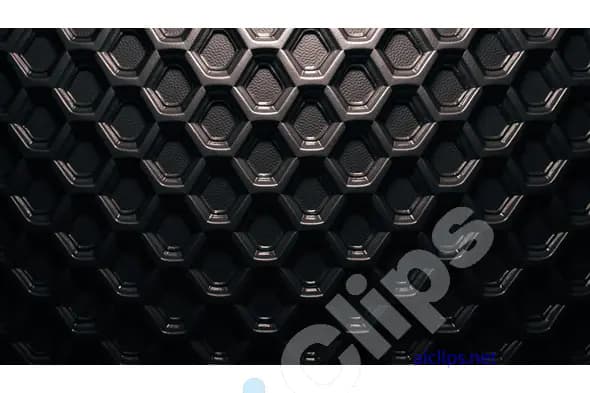 Dark Hexagonal Texture Background