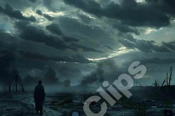 Lone Wanderer in Wasteland