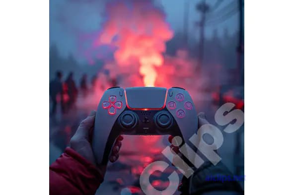Gaming Controller in Action
