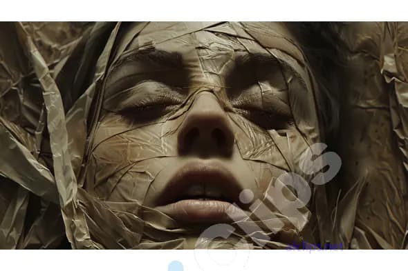 Wrapped Face Art