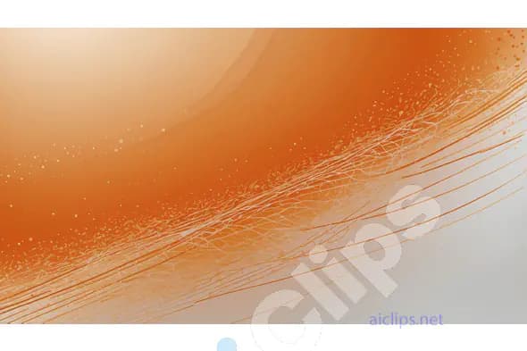 Minimalist Abstract Orange Wave Design