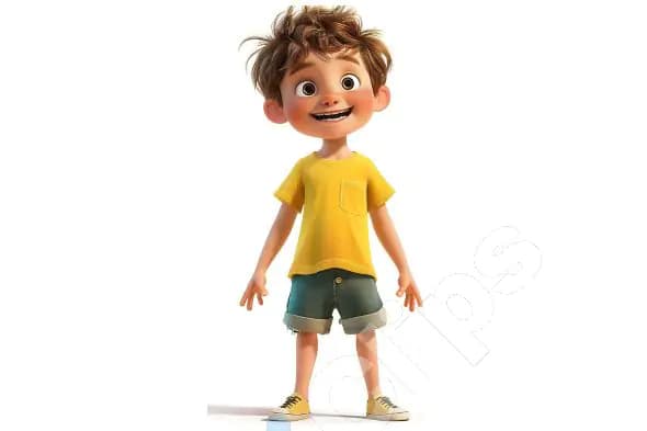 Happy Animated Boy