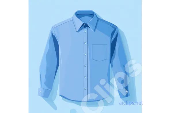 Blue Dress Shirt Illustration