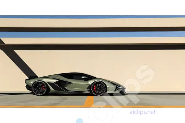 Luxury Sports Car Side View