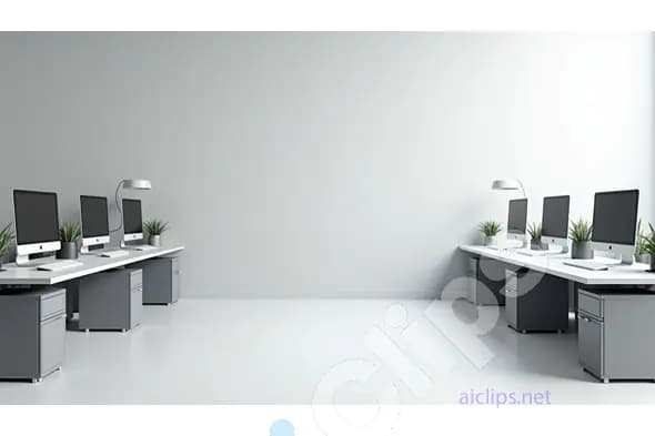 Sleek and Modern Office Setup with Minimalist Design