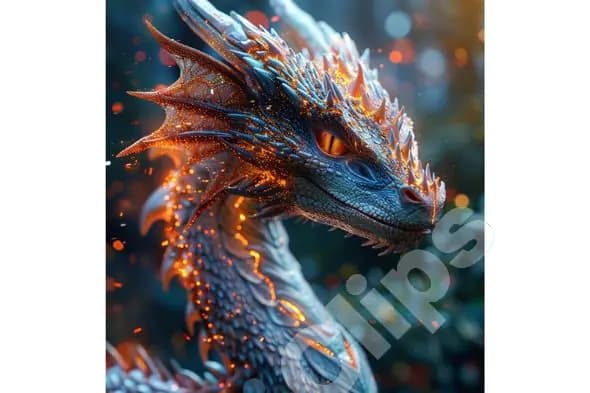 Enchanted Dragon Portrait