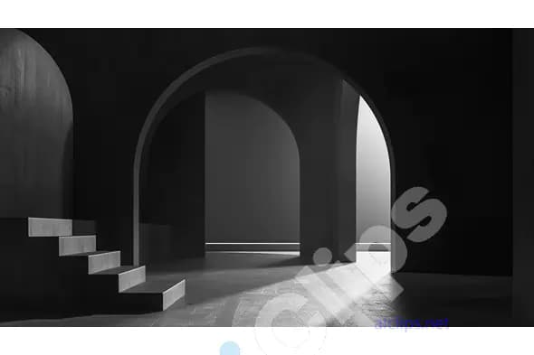 Minimalist Arched Interior