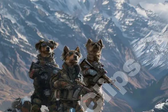 Canine Commandos in Mountains