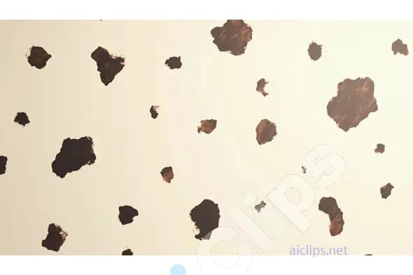 Modern Cowhide Print on Cream Background