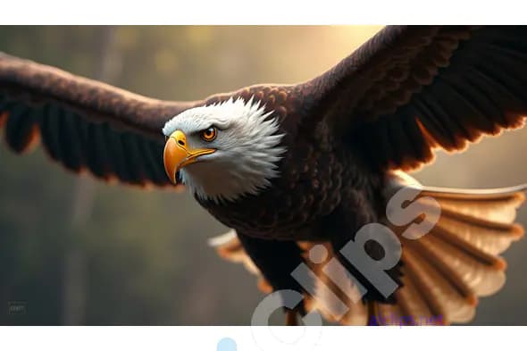 Majestic Bald Eagle in Flight