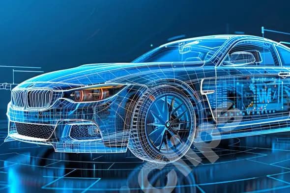 High-Tech Car Blueprint