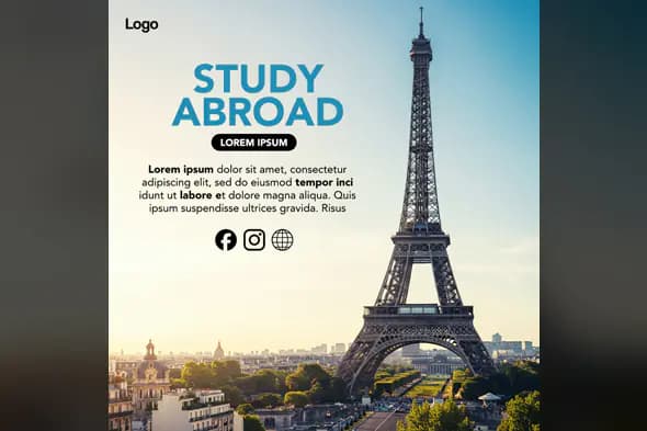 Study Abroad Promotional Template
