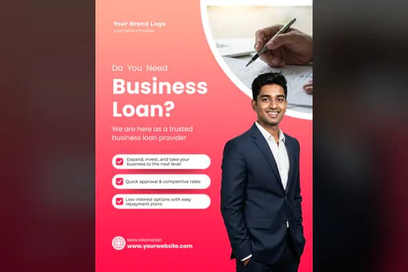 Business Loan Provider Promotional Template