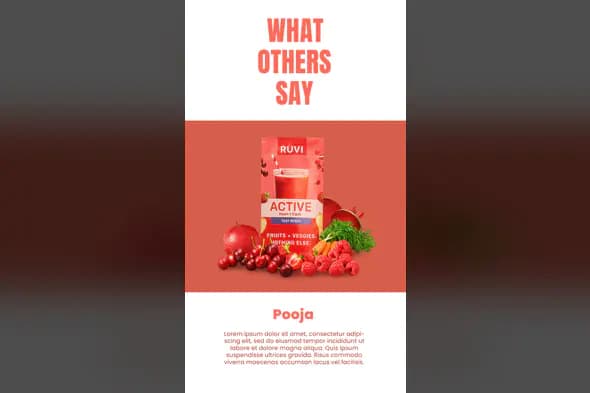 Healthy Smoothie Product Testimonial Template