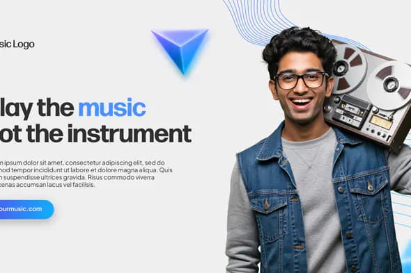 Retro Music Streaming Promo Template