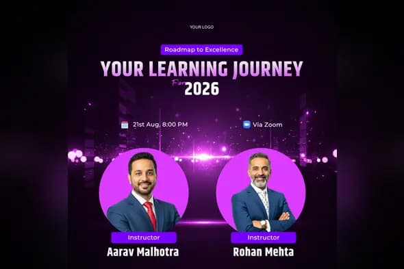 Corporate Learning Journey & Webinar Promo Template