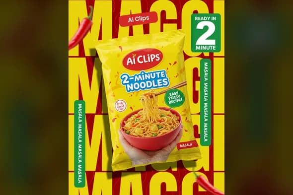Instant Noodles Masala Flavor Template