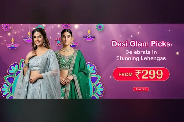 Festive Ethnic Fashion Ad Banner