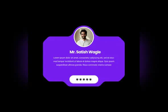 Vibrant Profile Card Template