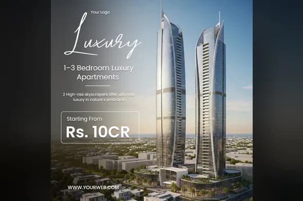 Premium Skyscraper Apartment Promotion Template