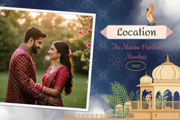 Whimsical Indian Wedding Invitation Video Template