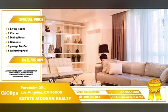 Luxury Real Estate Property Showcase Template