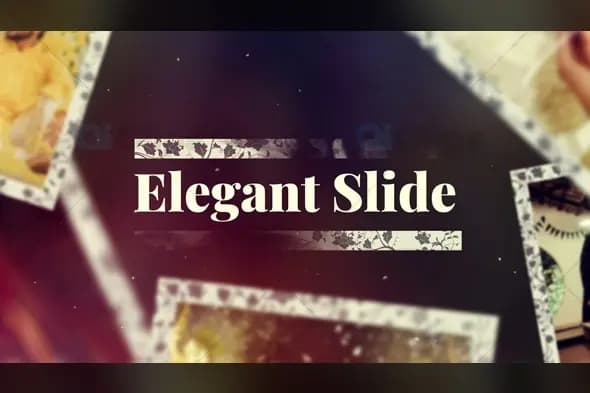 Elegant Floral Frame Slideshow Animation
