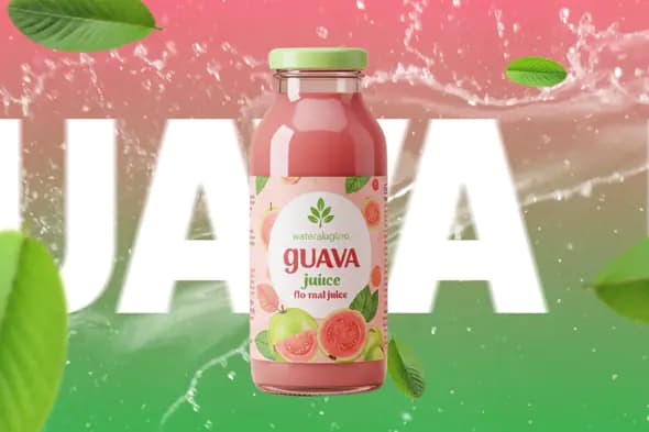 Refreshing Juice Ad Template