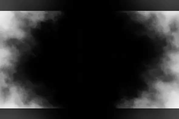Symmetrical Dark Smoke Border Frame with Central Black Space
