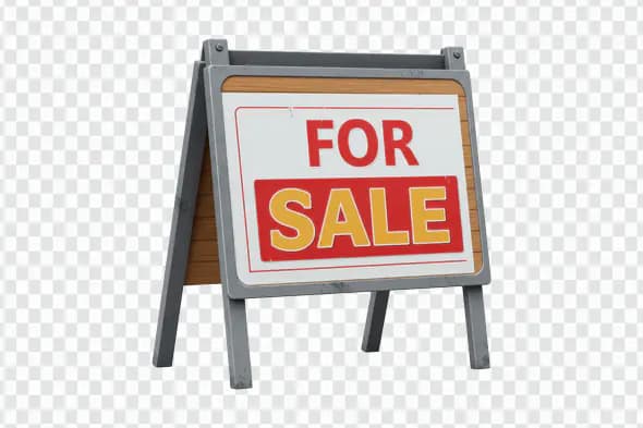 Rustic For Sale Board PNG