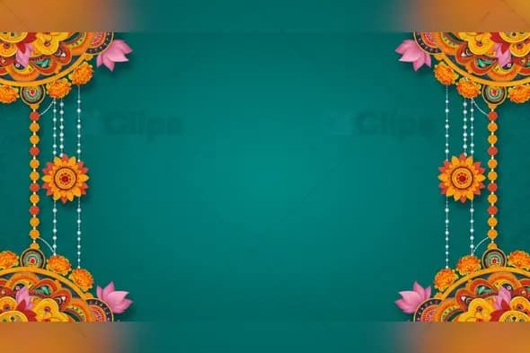 Festive Indian Rangoli Background