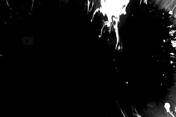 Abstract Black and White Ink Splash Motion
