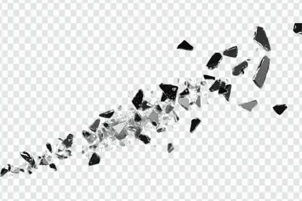 Shattered Glass PNG Thin Diagonal Line – Broken Glass Effect