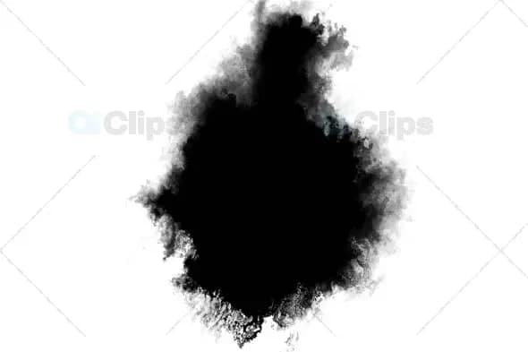 Dynamic Ink Spread on White Background - Abstract Motion Graphic