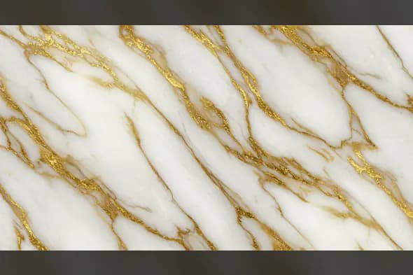 Cracked White Marble Texture with Bold Gold Veins for Premium Designs