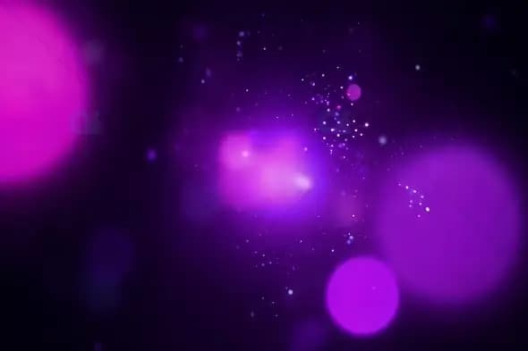 Ethereal Purple Bokeh with Floating Particles Background